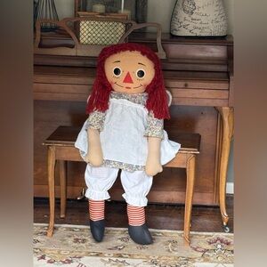 Rare Vintage 1960's XL Annabelle The Original Knickerbocker Raggedy Ann
Doll